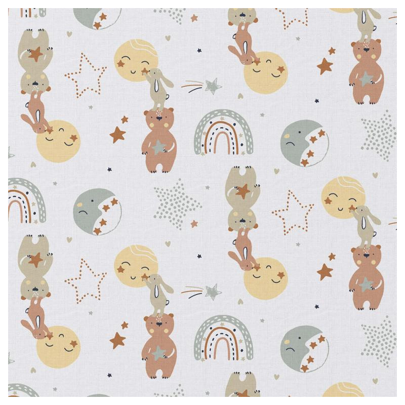Printed Cotton LALOUNA White / Vintage Multicolored